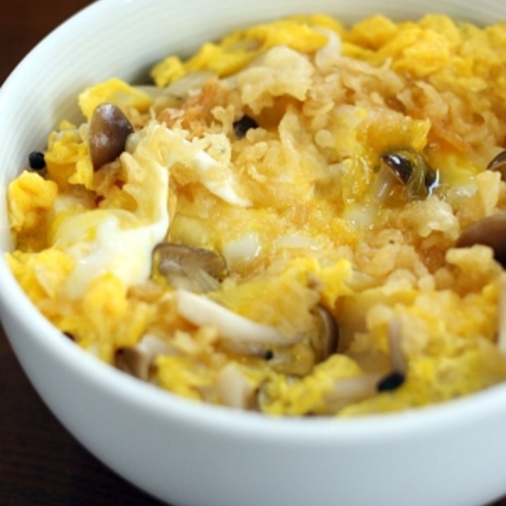 安いけど意外と旨い「しめじ天丼」